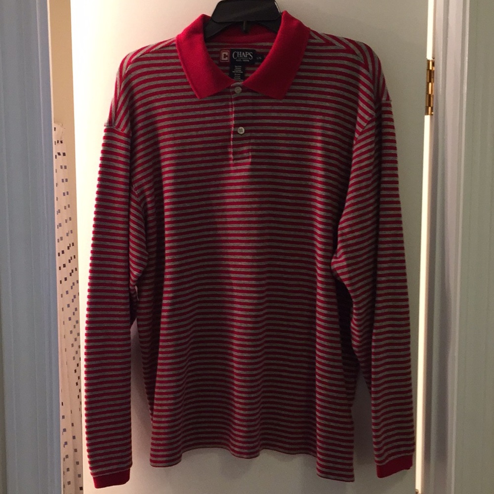 Chaps long-sleeved polo